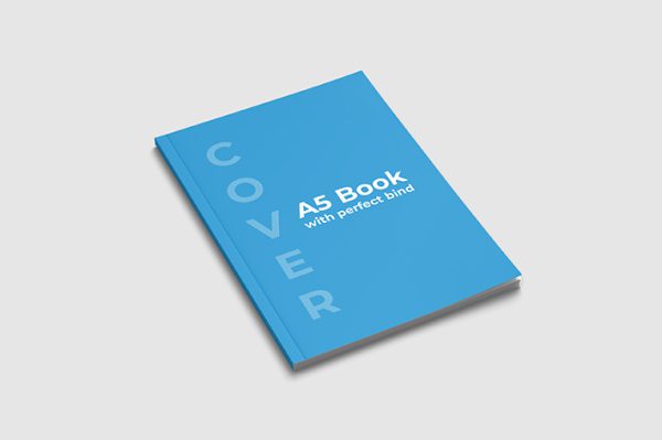 Colourful A5 Perfect binding book 150gsm matt coated with 300gsm cover matt laminated
