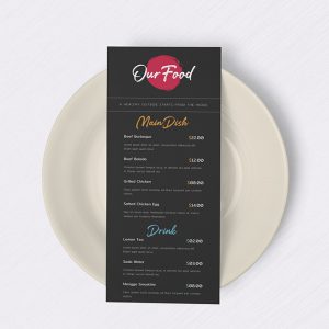 Menu DL 250gsm Glossy Paper